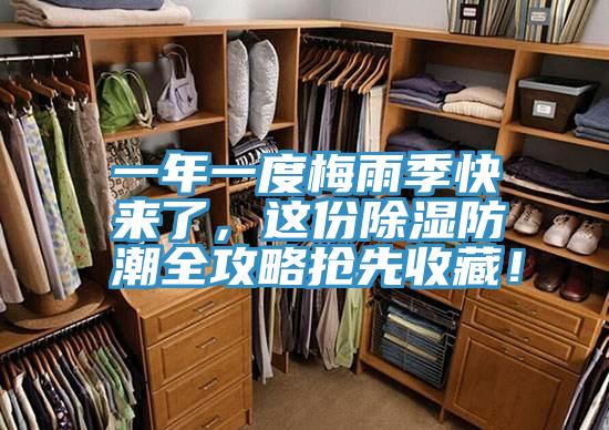 一年一度梅雨季快来了，这份除湿防潮全攻略抢先收藏！