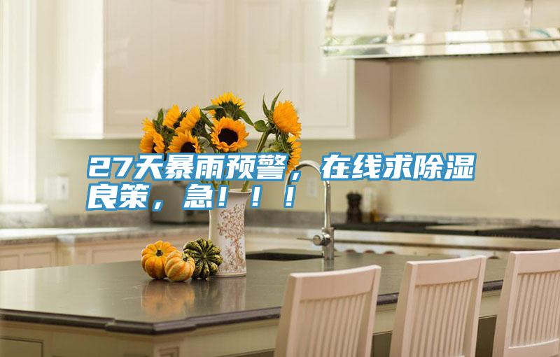 27天暴雨预警，在线求除湿良策，急！！！