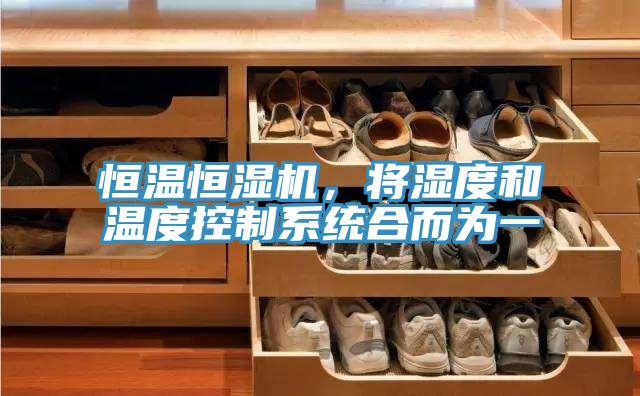 恒温恒湿机，将湿度和温度控制系统合而为一