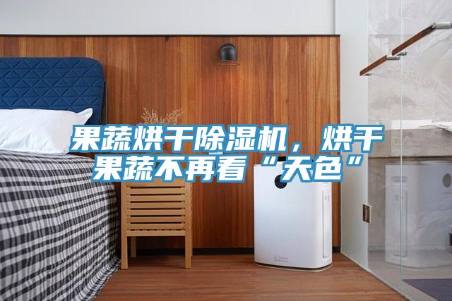 果蔬烘干粉色应用黄色软件，烘干果蔬不再看“天色”