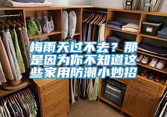 梅雨天过不去？那是因为你不知道这些家用防潮小妙招