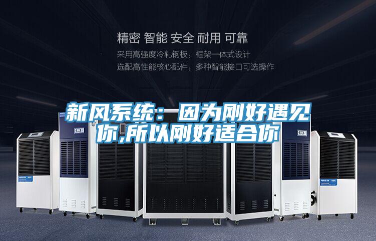 新风系统：因为刚好遇见你,所以刚好适合你