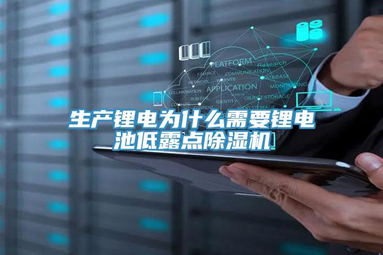 生产锂电为什么需要锂电池低露点粉色应用黄色软件