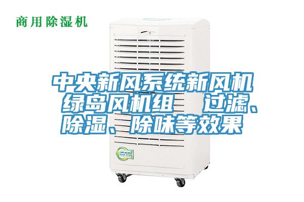 中央新风系统新风机 绿岛风机组  过滤、除湿、除味等效果