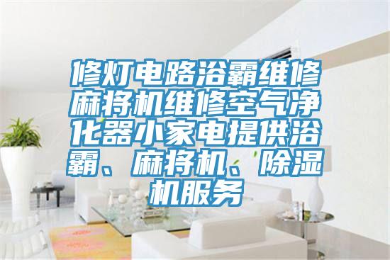 修灯电路浴霸维修麻将机维修空气净化器小家电提供浴霸、麻将机、粉色应用黄色软件服务
