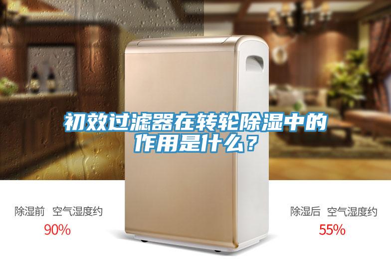 初效过滤器在转轮除湿中的作用是什么？