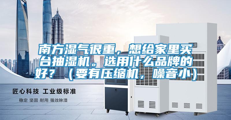 南方湿气很重，想给家里买台抽湿机。选用什么品牌的好？（要有压缩机，噪音小）
