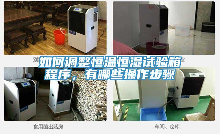 如何调整恒温恒湿试验箱程序，有哪些操作步骤