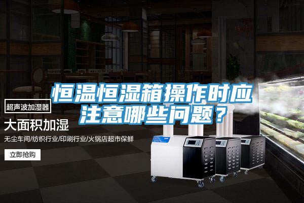 恒温恒湿箱操作时应注意哪些问题？