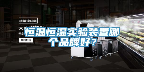 恒温恒湿实验装置哪个品牌好？