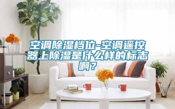 空调除湿档位-空调遥控器上除湿是什么样的标志啊？