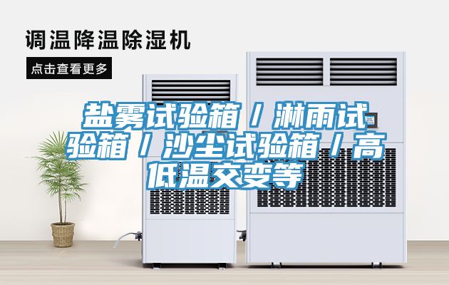 盐雾试验箱/淋雨试验箱/沙尘试验箱/高低温交变等